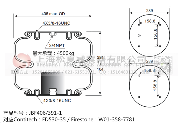 JBF406/391-2橡膠<a href='http://www.zkoepgr.com.cn/' target='_blank'><u>空氣彈簧</u></a>